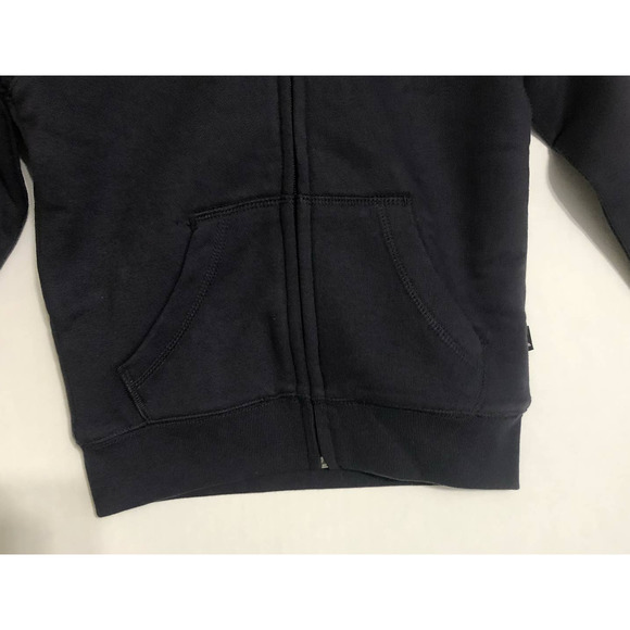 Quiksilver Toddler Black Blue Lined Full Zip Front Hoodie Sweatshirt Size 3 - Picture 4 of 5
